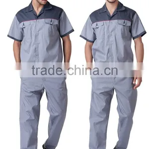 Construction Factory Work Uniform Short Sleeve Button Up Jacket thumbnail-1