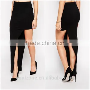 2016 Hot Selling Skirt Manufacturer Sexy Split Long Skirt for Women Maxi Skirt thumbnail-3