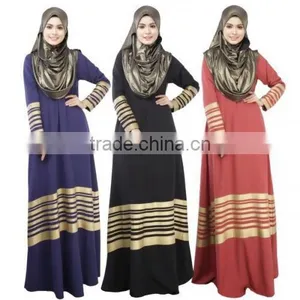 Walson 2017 New Arival Dubai Fancy Kaftan Abaya Ladies Wholesale Maxi Muslim Dress thumbnail-1