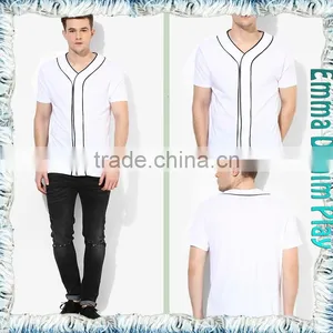 2017 Fashion Custom Design Men's Contrast Trim T-shirts thumbnail-5
