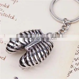3D Keychain & Keyring Rib Cage Antique Silver 9.1cm thumbnail-2