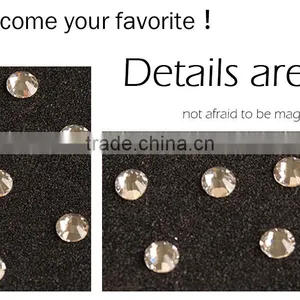 NHF 2058 Crystal BLING Chaton Flat Back Glass Nail Rhinestones thumbnail-2