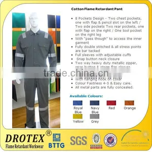 Professional Inherent FR Fireproof Fabric for Fire Fighters / 150gsm Inherent Flame Retardant Aramid Fabric thumbnail-3
