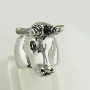 Titanium Steel Vintage Finger Ring / Harley Ring For Men thumbnail-1