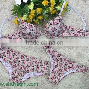 Fashion Flower Bra Panty thumbnail-1