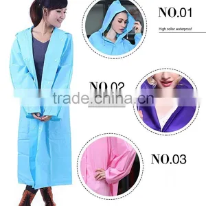 Women Long EVA Raincoat Fashion Raincoat thumbnail-1