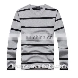 Wholesale New Autumn 100% Cotton Striped Polo t Shirts for Mens thumbnail-1