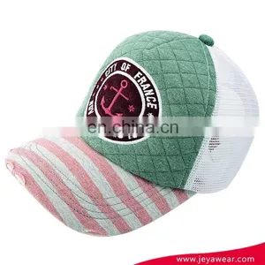 Fashion Mesh Trucker Baseball Cap With Washed Broken Pre-curved Visor thumbnail-3