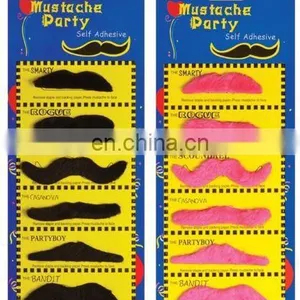 Pink and White Fake Beard Mustache for Cosplay Party MH2083 thumbnail-1