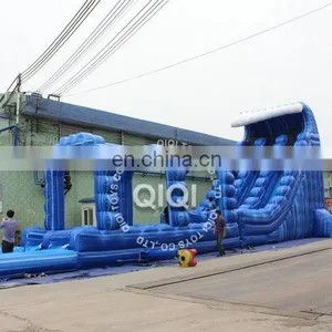 Commerical Cheap Giant Wave Inflatable Water Slide for Sale thumbnail-2