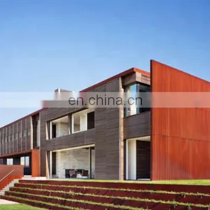 Corten Steel Outdoor Decoration for Villa Residence Buildings thumbnail-5