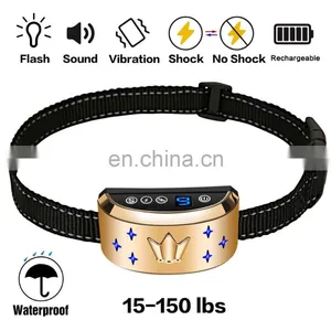 Custom Rechargeable Training Collar Control Anti Barking Control Dog Collar thumbnail-1