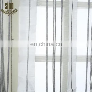 Special Designs Stripe Ready Made Voile Curtains thumbnail-2