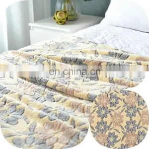 100% Polyester 3D Flower Printed Flannel Fleece Blanket thumbnail-2