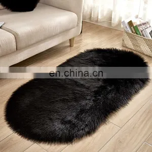 Hot Sale Pure Sheepskin Plush Fur Rugs Carpets for Decoration thumbnail-2