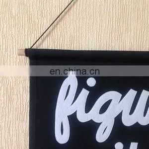 Fabric Banner Felt Hanging Pennant Flag Wall Art Custom thumbnail-4