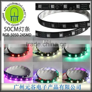 50cm RGB Strobe Flash LED Flexible Strip 5050SMD IP65 Waterproof thumbnail-1
