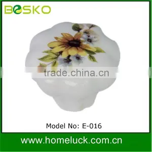 Ceramic Flower Knob Use for Furniture thumbnail-1
