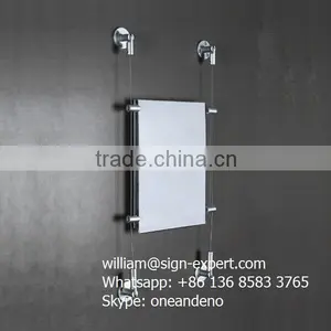 Wall Mounted Cable Wire Suspension Window Display Systems thumbnail-2