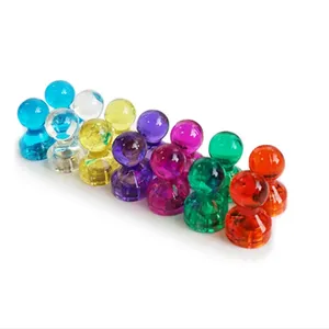 Transparent Colorful Plastic Magnetic Push Pins NdFeB Magnet thumbnail-5