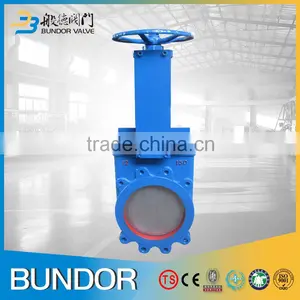 Chemical Industry High Quality Manual Operated Wafer Lug Pn16 Cast Iron Knife Gate Valve thumbnail-5