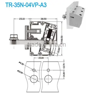 Feed Through Terminal Blocks With 23.00mm Pitch Terminal Block Manufacturers thumbnail-1