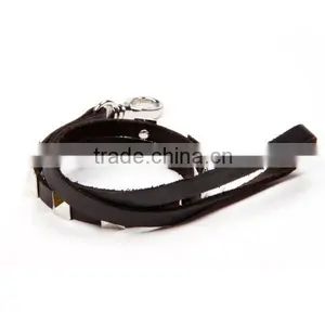 Wholesale Handmade Key Chains Fashion Custom PU Leather Key Holder,rivets Key Chains thumbnail-2