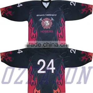 Latest Blank Custom Sublimation Sportswear Ice Hockey Jersey New Model Design thumbnail-3