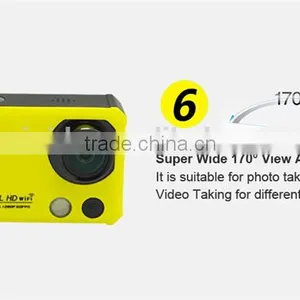 1920x1440P@30fps 2K Waterproof WIFI Sport Camera X5 With 170 Degree Wide Angle, Slow Motion/Time Lapse & RF Remote Control thumbnail-6
