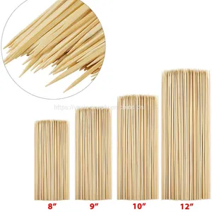 Disposable Factory Direct Supply WHOLESALE-Bamboo Skewers 12 Inch 150pc Wooden Stick thumbnail-1