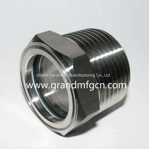 Stainless Steel 304 BSP G Thread 1/2 Inch Borosilicate Oil Level Sight Glass thumbnail-2