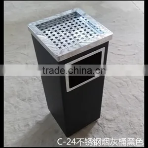 Waste Bin Container Price/Outdoor Metal Litter Bin/Dustbin/Garbage Trash Bin thumbnail-1