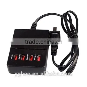 Super Fast Smart 4 Port Usb Travel Charger for Iphone for Android Tablet for Smartphone thumbnail-5