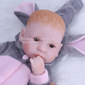 10 Inches of Cute Simulation Reborn Baby Foreign Trade Sources WISH Quick Sale Amazon Products thumbnail-1