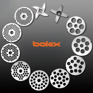 Stainless Steel Meat Grinder Disc Plates Meat Mincer Chopper Holes Knives thumbnail-2