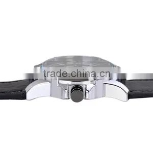 Optional Leather And Stainless Steel Watch Straps Unisex Watch With Great Dial thumbnail-5