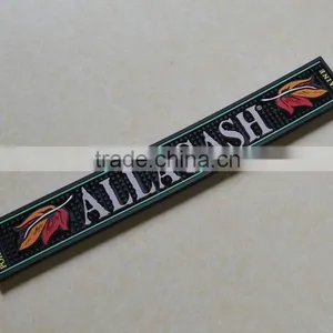 Personalized Advertising Log Soft Pvc Bar Counter Mat Drip Black Pad thumbnail-1
