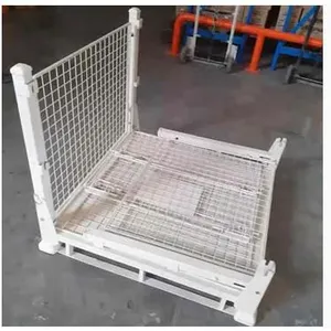 Metal Storage Cage/Steel Cage/Wire Mesh Cage for Warehouse Transport Stillage Wire Mesh Cage thumbnail-2