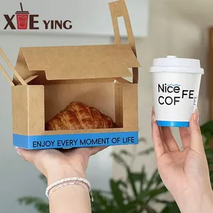 Custom Paper Fast Food Fried Chicken Take Out Burger Boxes Cardboard French Fries Fried Chicken Wing Paper Packaging Box Design thumbnail-2
