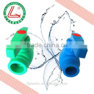 Import China Low Price Plastic Manual PPR 90 Degree Steel Core Ball Valve thumbnail-1