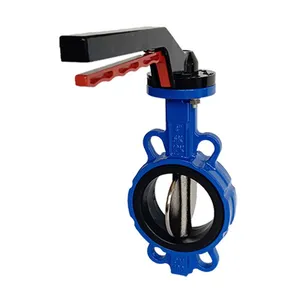 China Supplier Good Selling Cast Iron Marine Wafer Type Butterfly Valve PTFE Seat Butterfly Valve for Water Gas Oil thumbnail-1