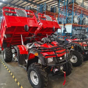 New 2025 300CC Water-cooled 4X4 Agricultural ATV UTV Dump Cargo Quad With Trailer Farm Utility Vehicle for Adults thumbnail-1