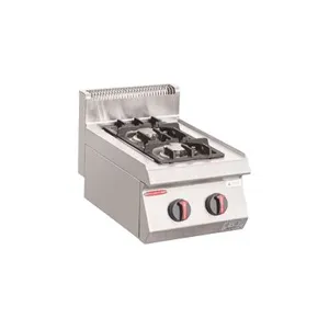 Commercial Grade Countertop Gas 2 Burners Cooker 400x620x430mm thumbnail-1