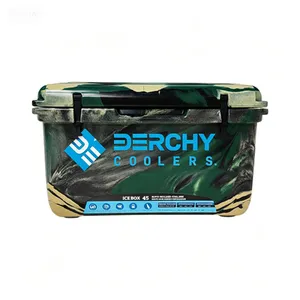 45qt Big Cooler Box Sea-Fishing Cooler Insulated Box Rotomolded Ice Chest Coolers Box thumbnail-1