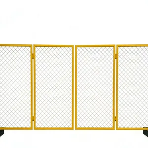 Australian Temporary Metal Fence Panel Mobile Event Construction Australia Temporary Fencing With Base thumbnail-4