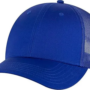 Blank Two Tone Mesh Trucker Hat Curved Brim Adjustable Snapback Baseball Cap Custom Logo Promotional Sports Caps Wholesale thumbnail-4