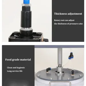 Professional Automatic Pizza Base Maker Machine QY-DM30 Pneumatic Dough Presser for Italian Restaurant and Fast Food Chain thumbnail-5