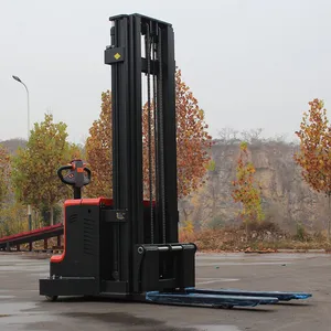 2ton Electric Reach Truck Stacker Forklift 1500kg Capacity Self Loading Stacker Pallet Stacker thumbnail-3