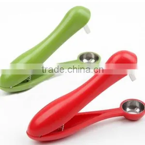 2015 Innovative Kitchen Tools Olive & Cherry Pitter Plastic Mini Cherry Pitter Easy Cherry Stoner Remover thumbnail-1