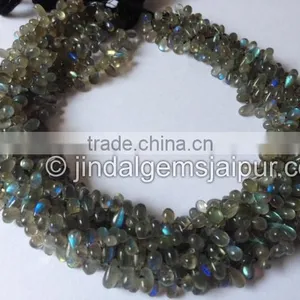 Wholesale Fine Quality Labradorite Smooth Drop Beads thumbnail-1